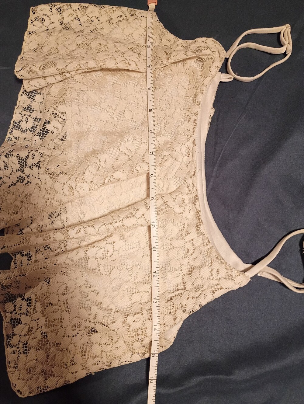 Kirra Ivory Lace Crop Top - Picture 6 of 8